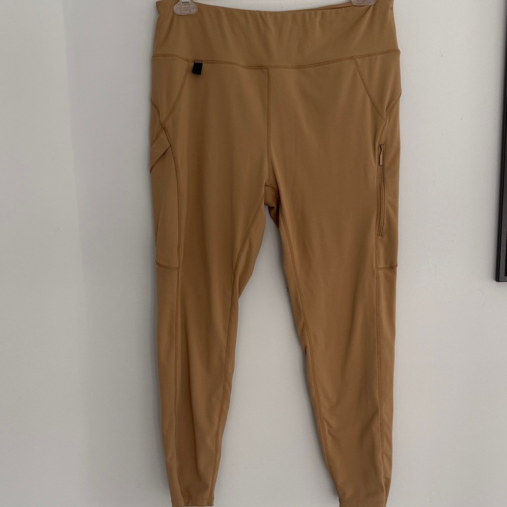 Baleaf Tan High-Waist Performance Leggings XL